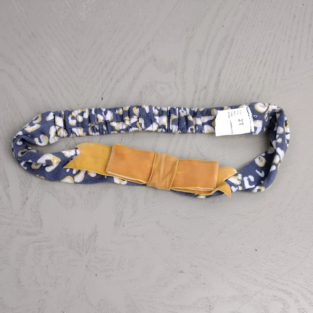 Blue and Yellow Patterned Headband